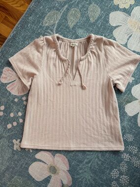 Madewell Light Pink Knit Top